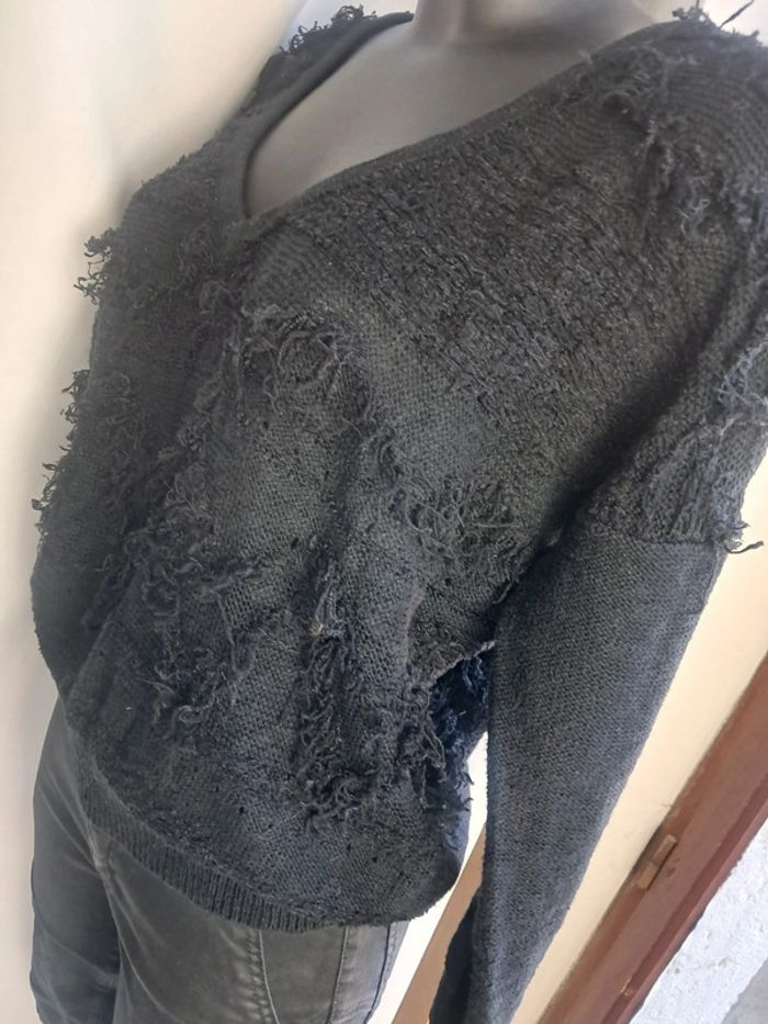 Ikks pull noir T.40/42 en tbe - photo numéro 3