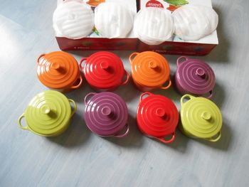 Mini-cocottes de couleur