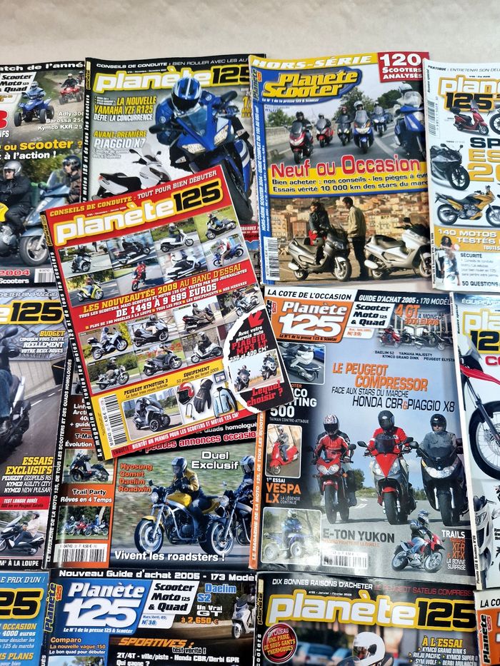 Lot de 16 revue / magazine moto  , planète 125 - photo numéro 3