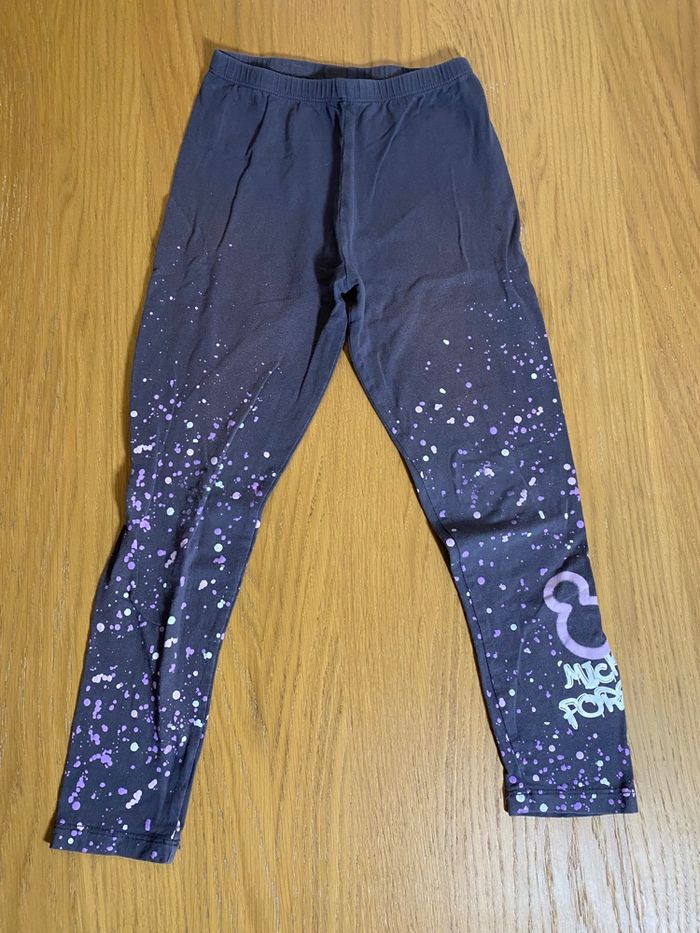 Disney Legging mauve Mickey Taille 7/8 ans - photo numéro 3