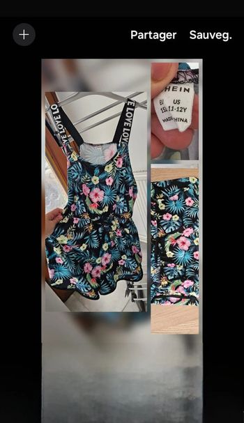 Combinaison /Combi short Shein 11-12 ans