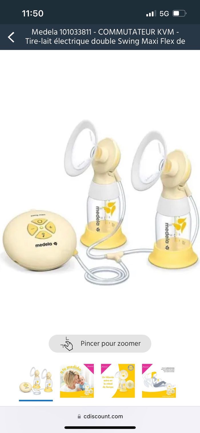 Tire lait medela swing double - photo numéro 2