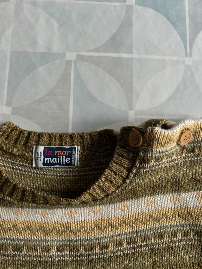 Pull La Mar Maille / Duger - taille 18 mois- neuf - photo numéro 3