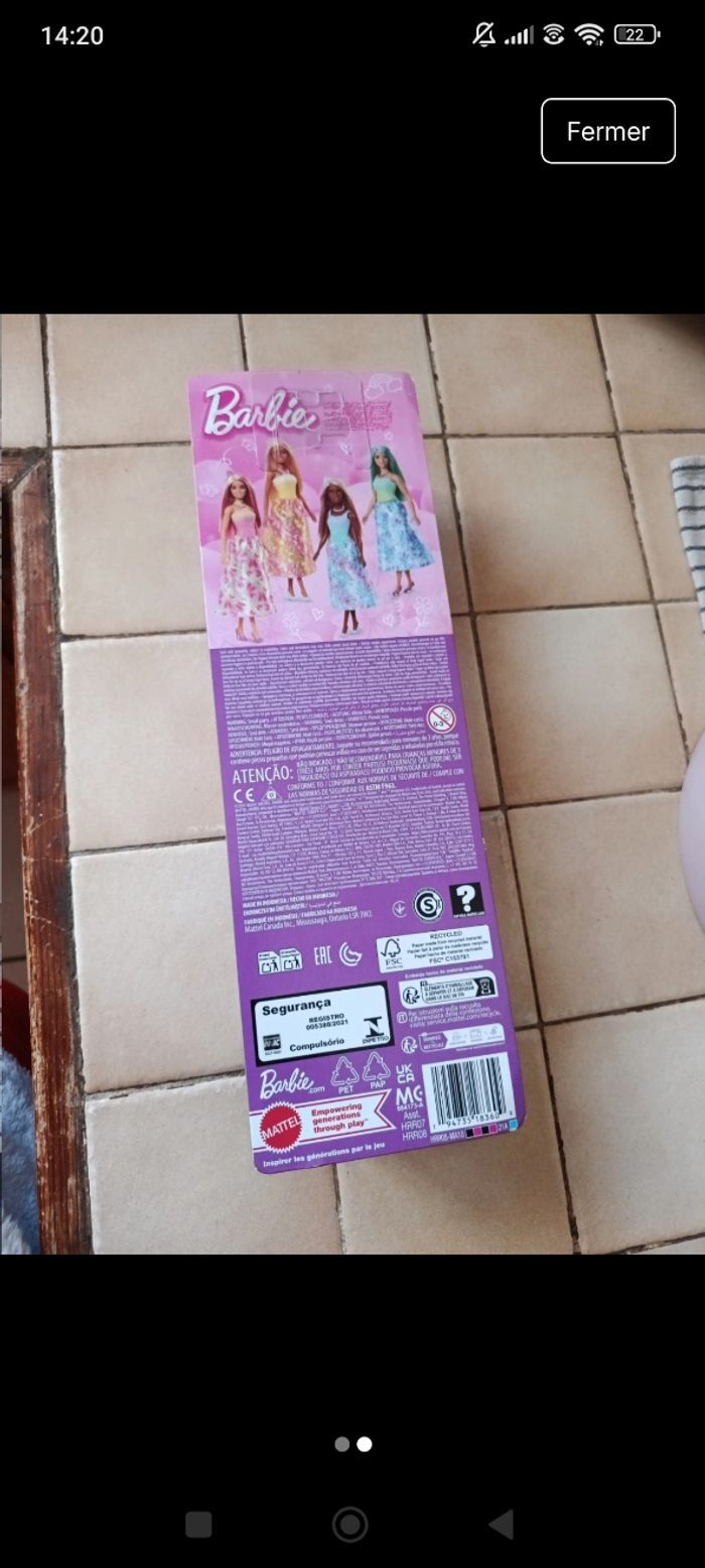 Poupée barbie mattel - photo numéro 2