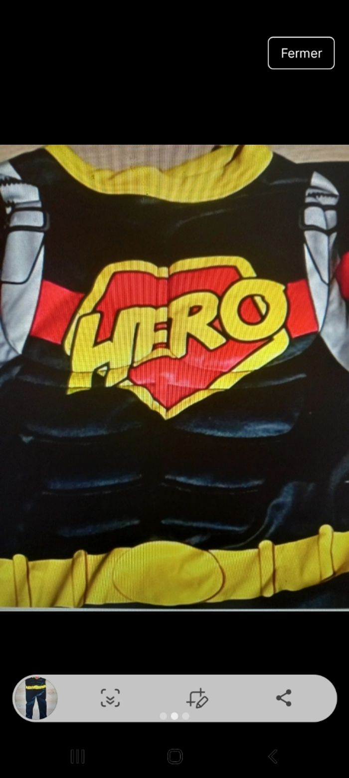 Déguisement enfant garçon super héros 5 à 6 ans - photo numéro 2