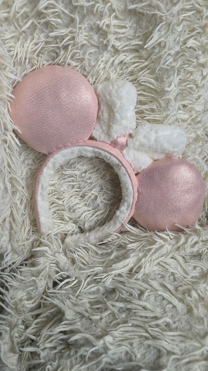 Ears disney oreille minnie mickey rose et blanche disneyland paris - disney store - photo numéro 2