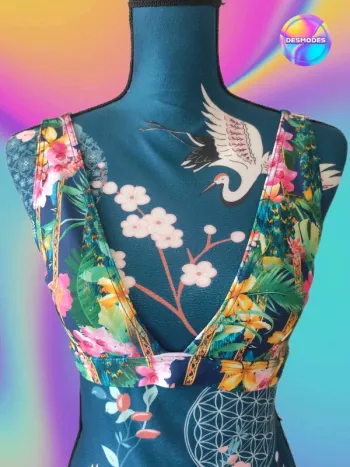 Haut de bikini vert - Drop qui sent bon les vacances