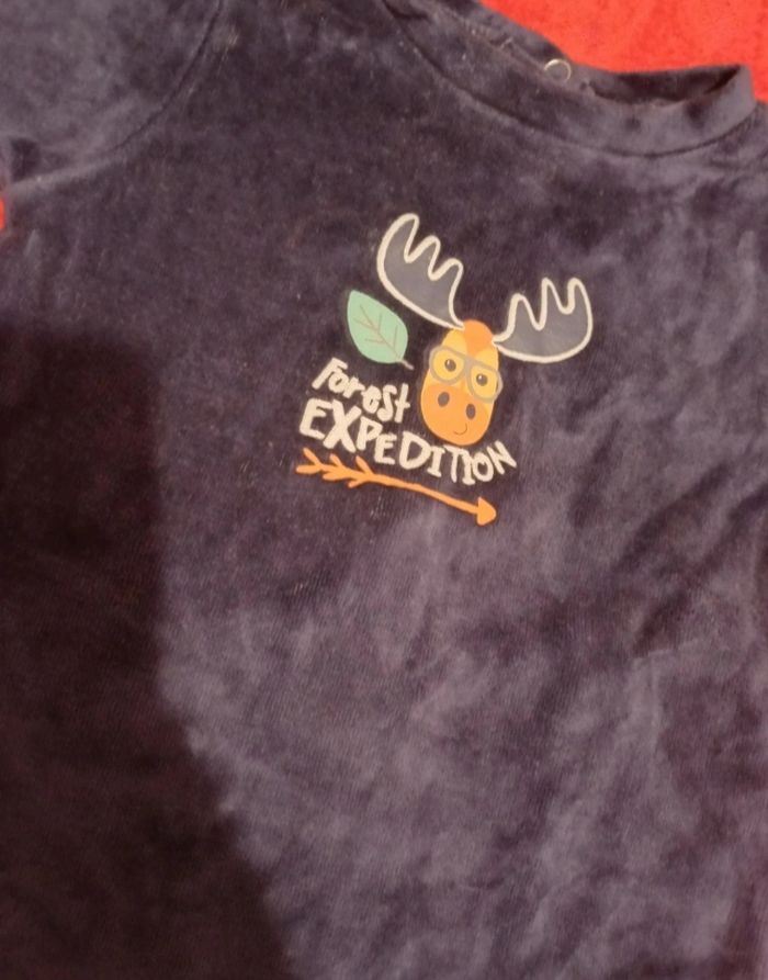 🧸Pyjama de Noël 1 pièce taille 3 mois Pommette - photo numéro 3