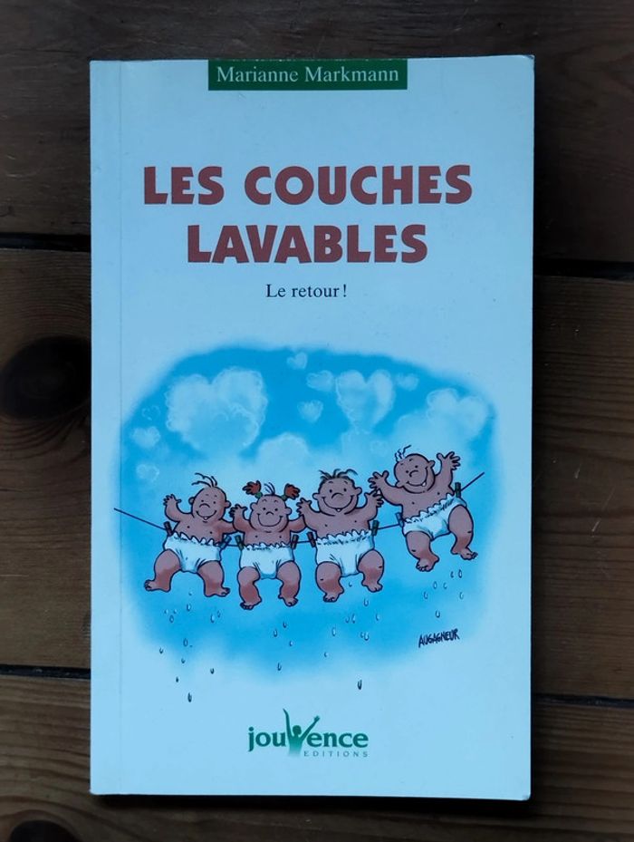 Livre Les couches lavables Marianne Markmann zéro déchet Éditions Jouvence
