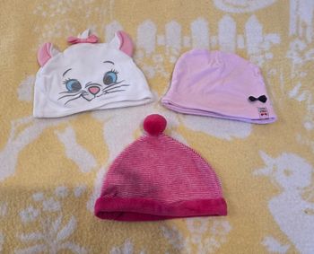 Lot Bonnet fille 3-9mois