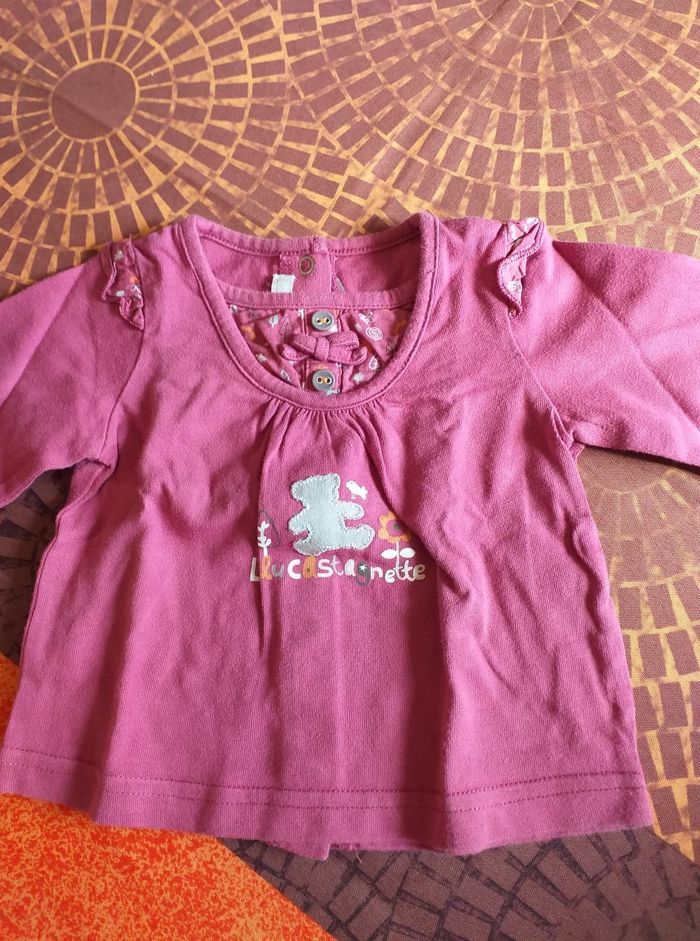 Ensemble jupe et tee shirt fille 6 mois lulu castagnette - photo numéro 3