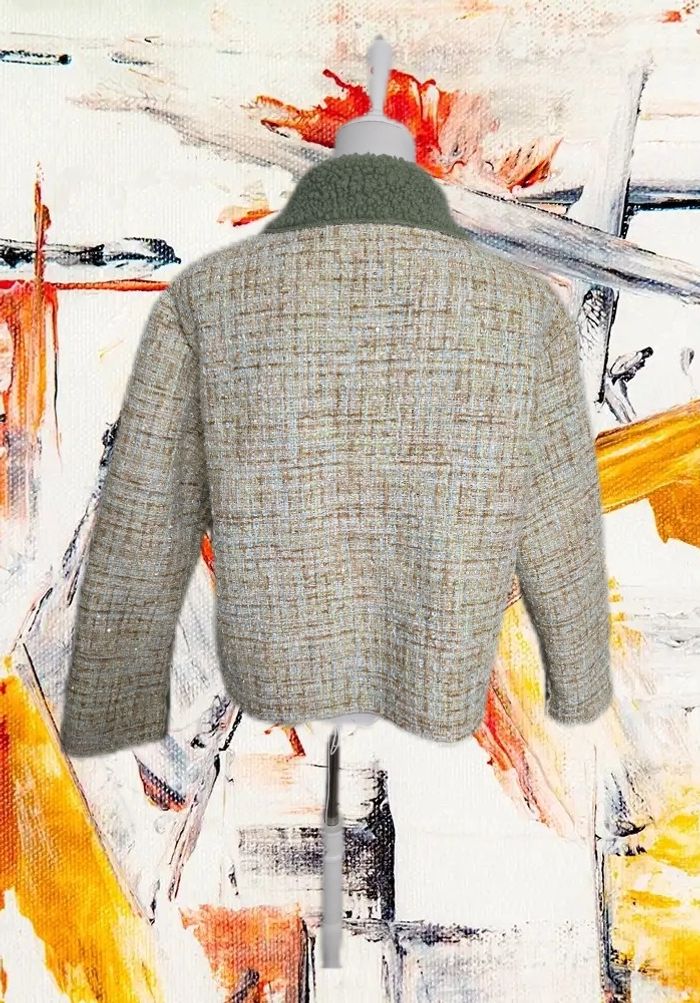 Veste type "Channel" avec sequins et fils dorés, My style, taille L - photo numéro 4