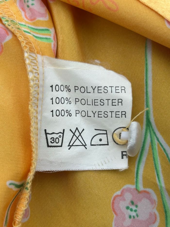 Chemise de nuit Etam jaune fleurs taille unique femme - photo numéro 4