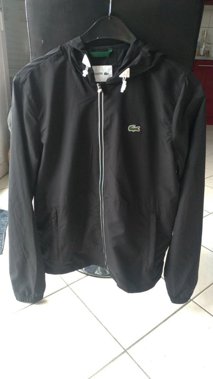 Veste Lacoste Sport Full Black Deperlante