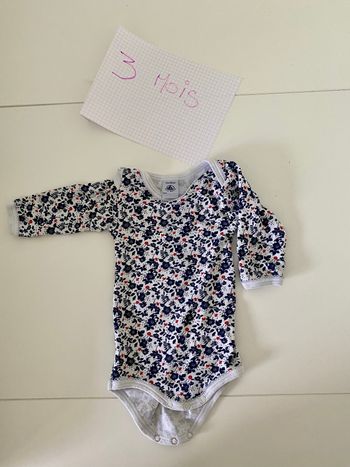 2 bodies manches longues 3 mois