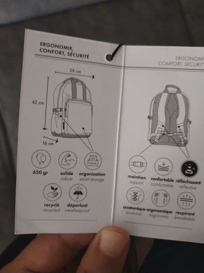 Sac à dos cartable fille Caramel & Cie - photo numéro 7
