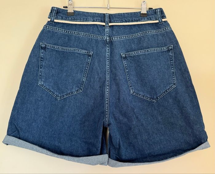 Short en jean taille haute bleu denim Karl Lagerfeld - photo numéro 4