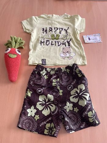 Ensemble short et tee shirt 3 mois