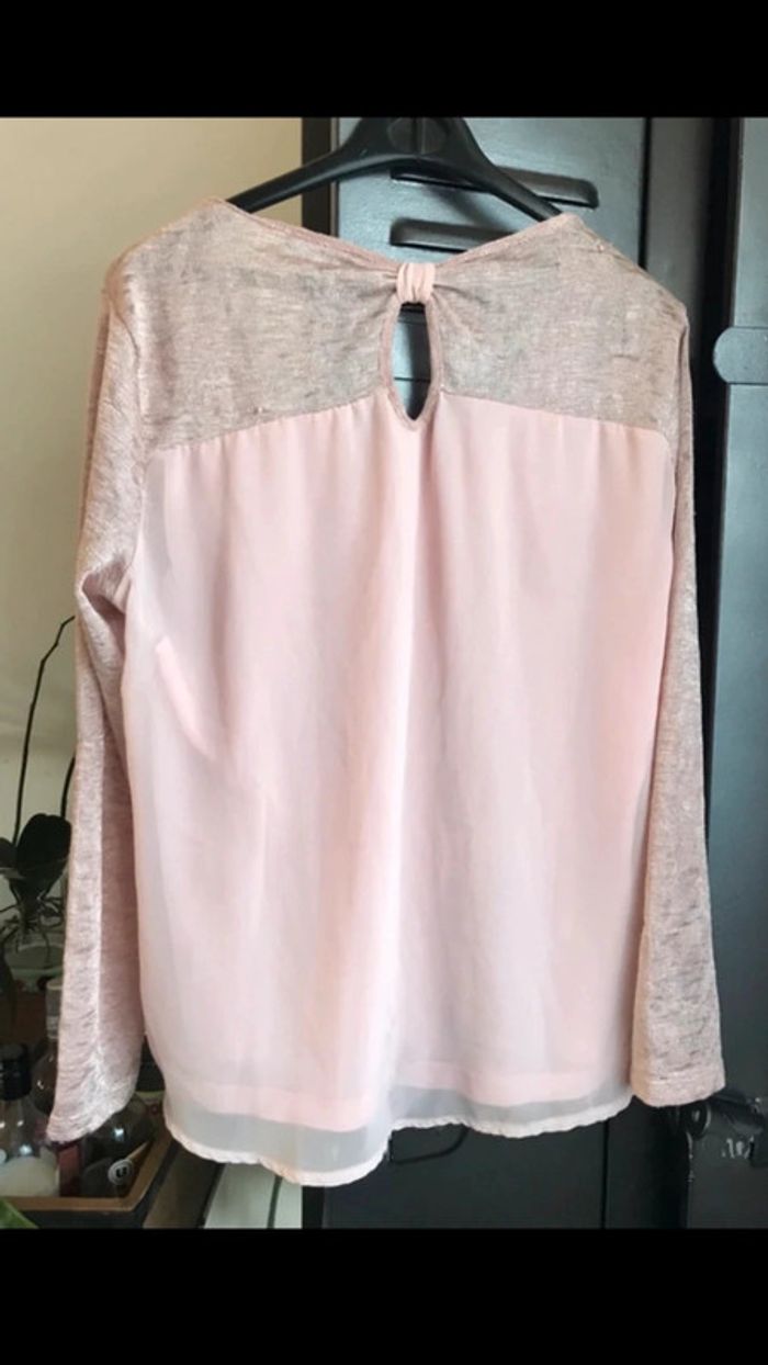 Pull, tunique rose, taille L, Breal - photo numéro 3