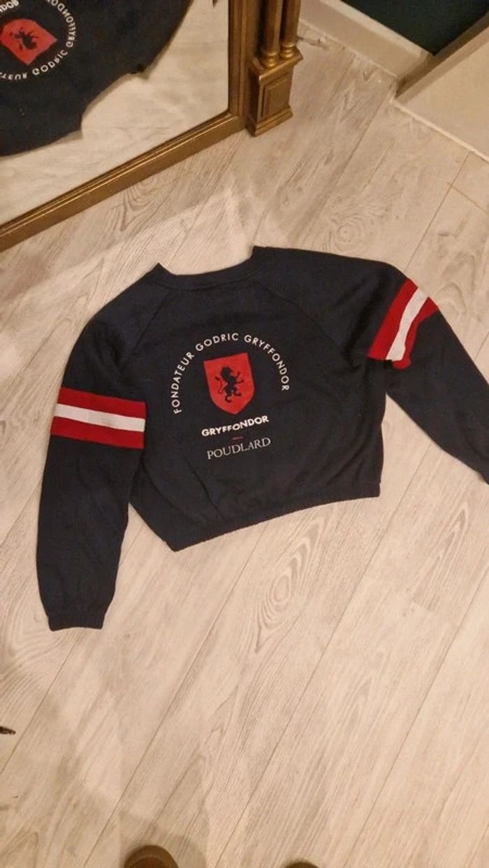 Sweat court bleu marine et rouge Gryffondor / Gryffindor Harry Potter 💫 Taille L - photo numéro 2