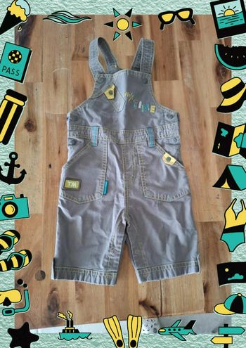Salopette short 12 mois