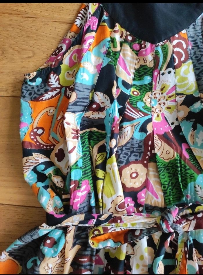 Robe d'été multicolore 100% coton - photo numéro 3