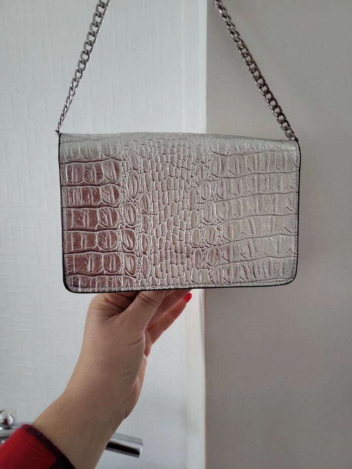 Sac argenté de soirée H&M tbe - photo numéro 4