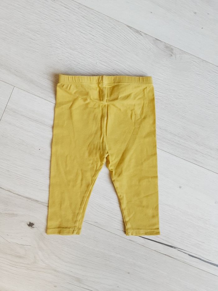 Vêtement bébé fille pantalon legging jaune Obaïbi 6 mois - photo numéro 3