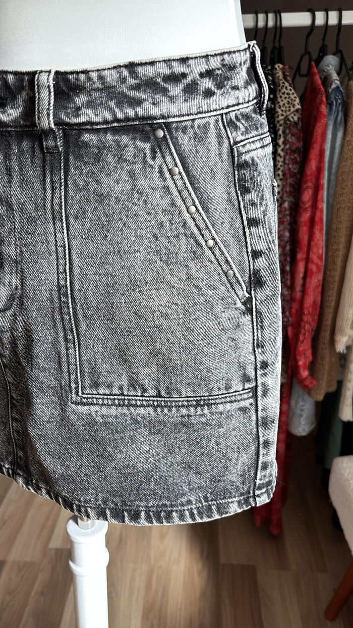 Jupe en jean noir/gris Jennyfer T38 - photo numéro 2