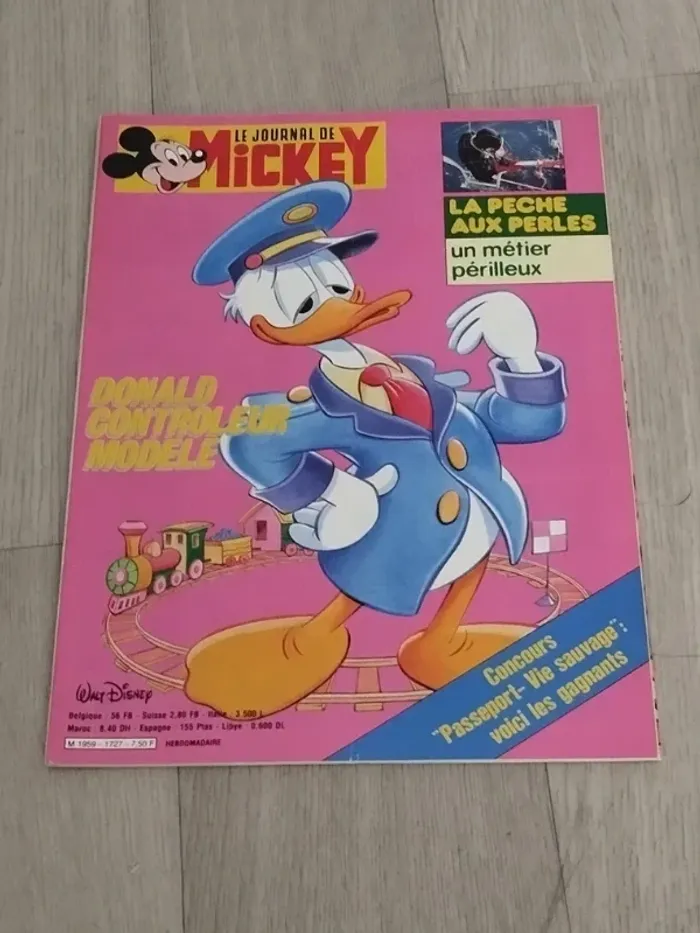 Lot Vintage 7 magazines Journal de Mickey année 1985 L065 - photo numéro 7