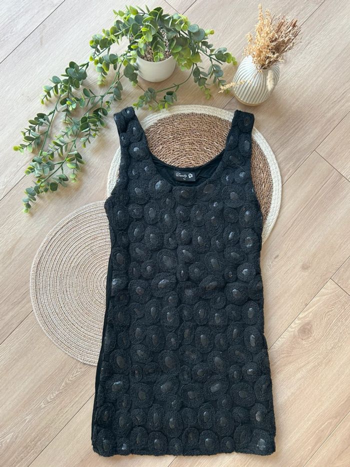 Débardeur noir taille unique