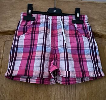 Short à carreaux