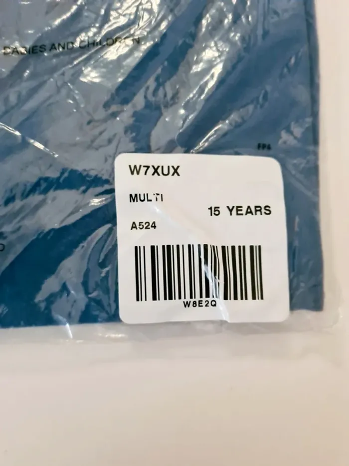 T-shirt bloc de couleur bleu pour garçon 100% coton V by Very - taille 15 ans - photo numéro 7