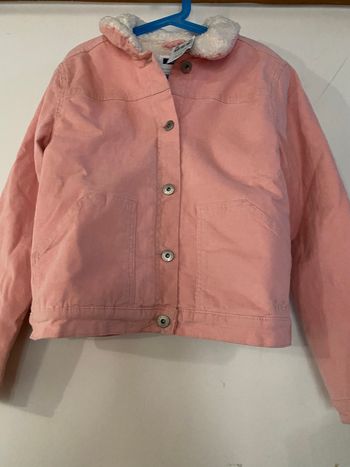 Veste en velours rose intérieur chaud taille 12 ans Neuf