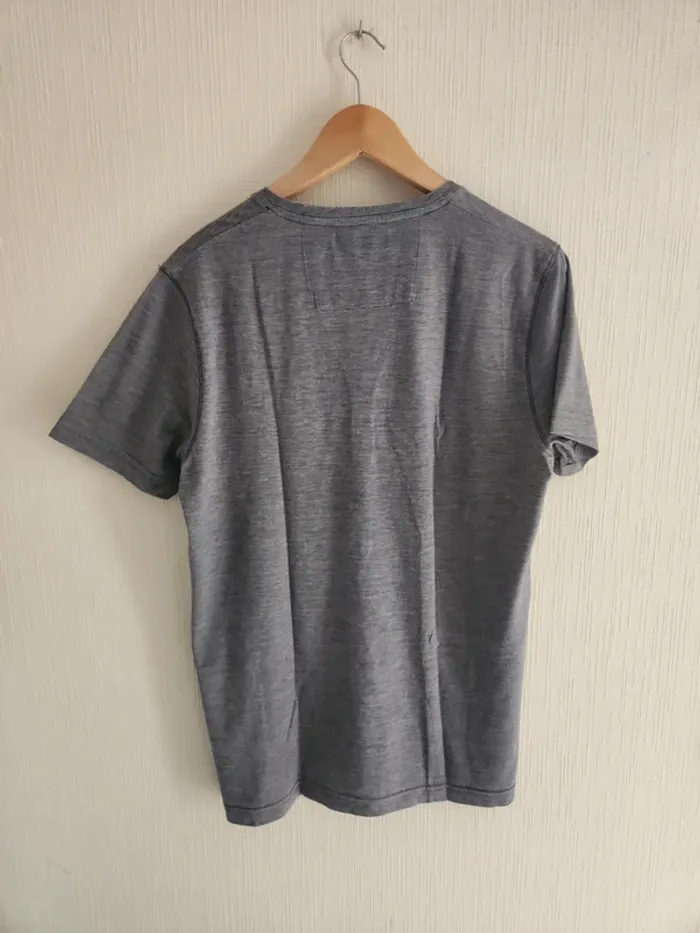 Tee-shirt manches courtes Benson & Cherry gris L - photo numéro 6