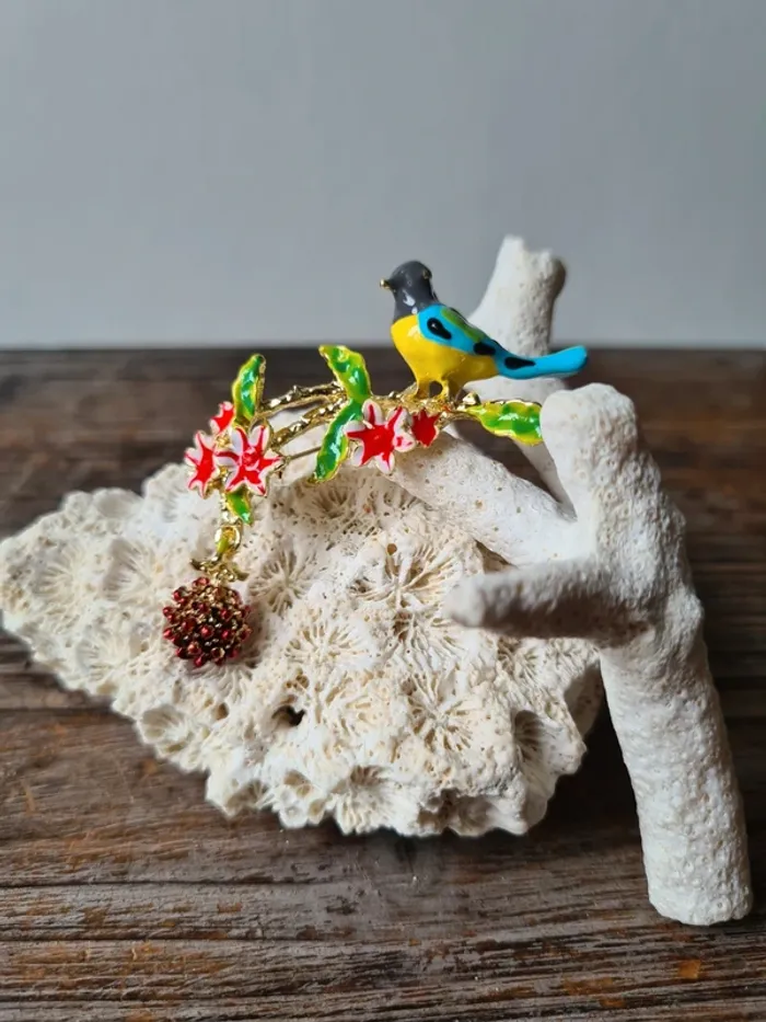 Superbe broche oiseau - photo numéro 2