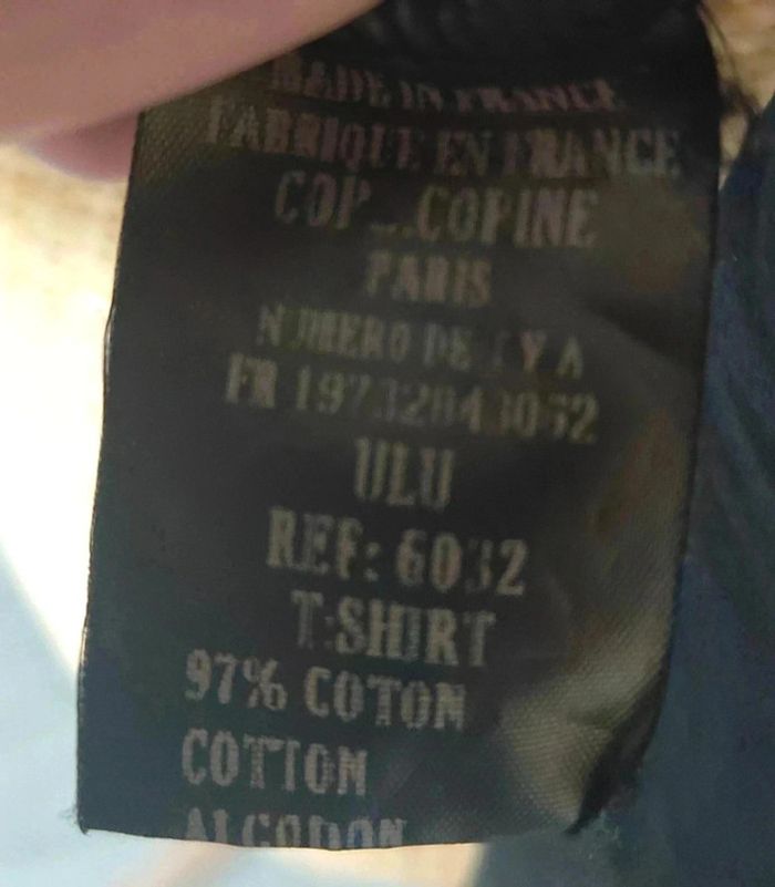 50 € Tee-shirt vintage cop copine made in France taille 38 - photo numéro 4