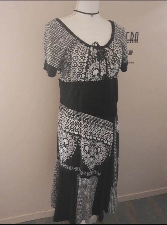 Robe longue bohème chic imprimée S’Quise taille 2 (38/40) - photo numéro 7