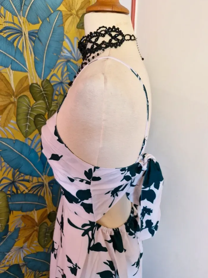 Très belle robe été dos nu, imprimé floral - photo numéro 9