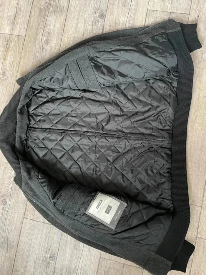 Veste homme big star gris/noir taille L - photo numéro 6