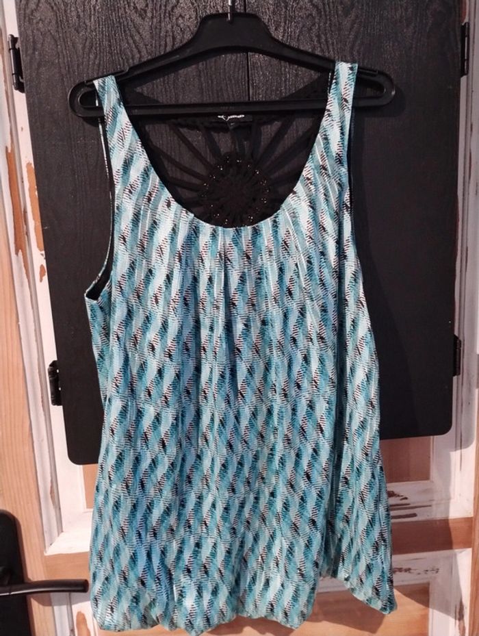 Débardeur turquoise noire - photo numéro 2