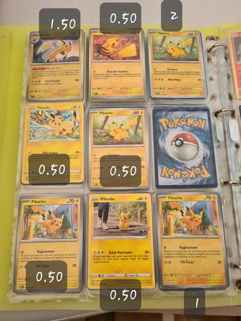 Carte pokemon pikachu raichu