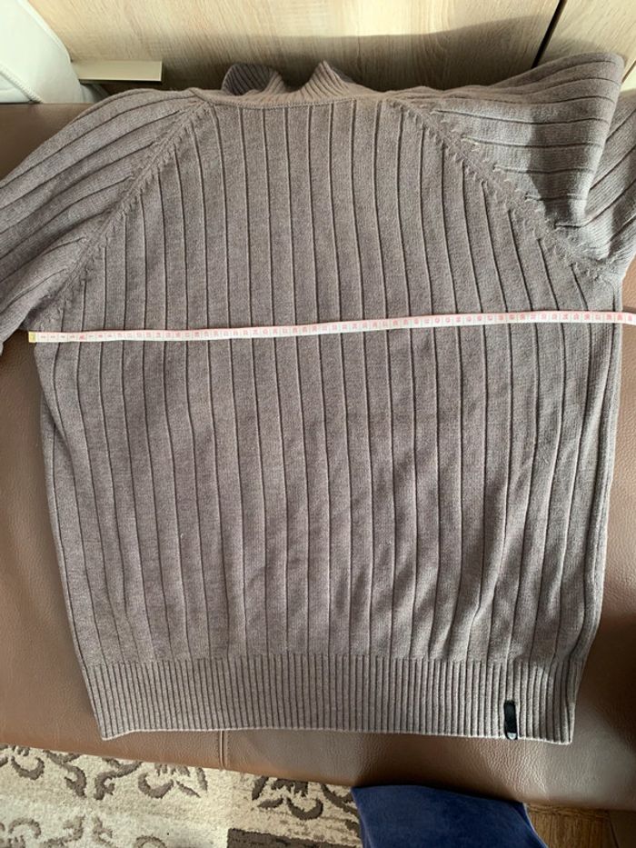 Pull col roulé marron Gino santi casual XL - photo numéro 5