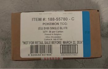 Case 36 blister Pokémon forces temporelles ev05 neuve scellé