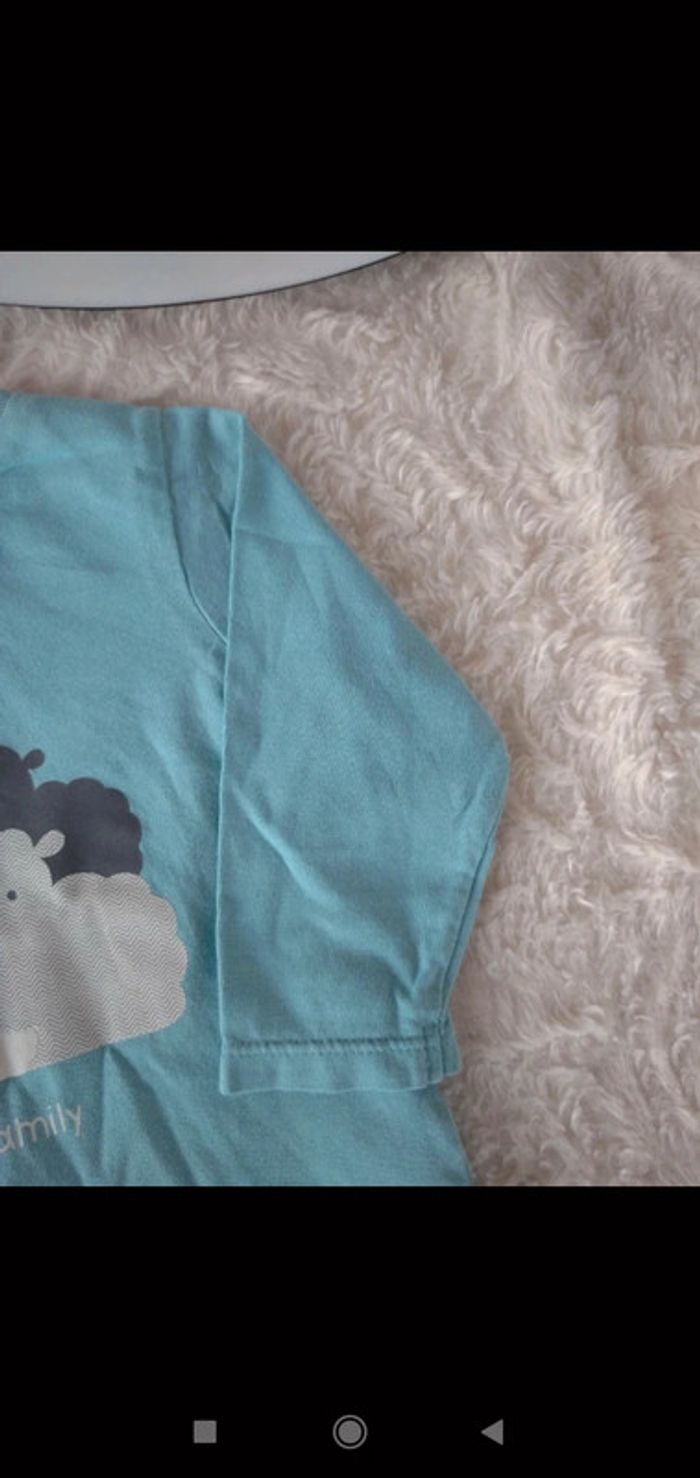 Ensemble (tee shirt manches longues+pantalon jeans) Garçon 6 mois Mouton Family Obaïbi - photo numéro 6