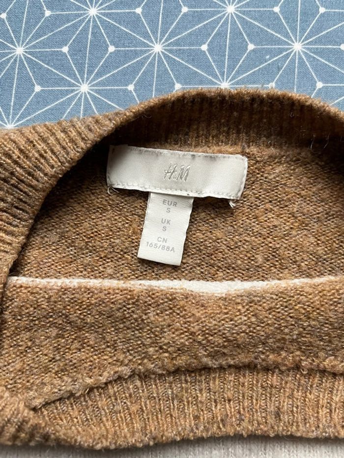 Pull H&M femme taille S à rayures très bon état - photo numéro 3