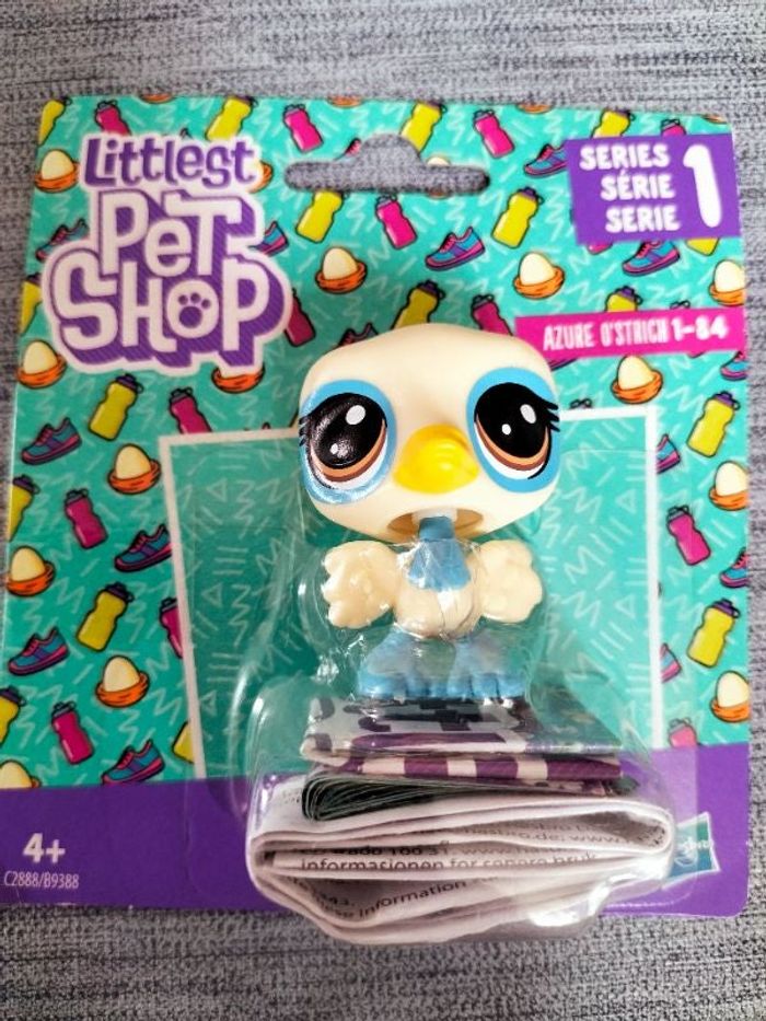 Figurine littlest pet shop série 1 azure O'strich