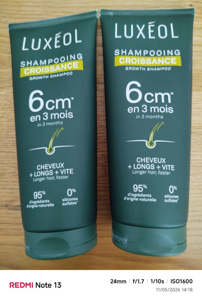 Luxeol shampooing croissance 2x - photo numéro 1