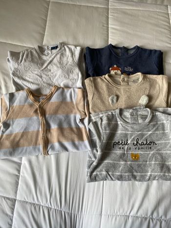 Lot de 5 grenouillères bébé 18 mois