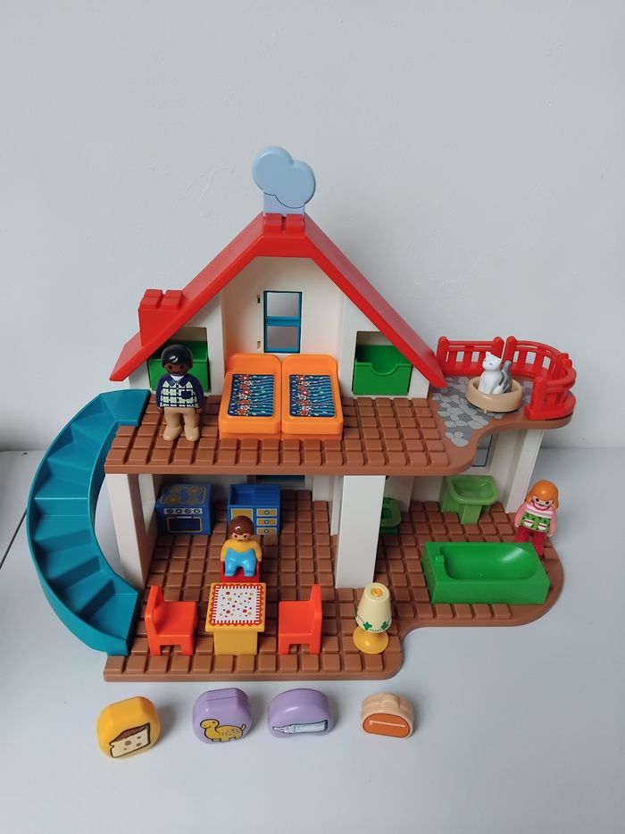 PLAYMOBIL 123 Maison avec Sonnette 70129 Junior Complet 🏡